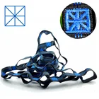 Усиленные ремни для гамака, ремни из полиэстера, Черная колючая наружная 20 + 1 кольцо, с высокой нагрузкой