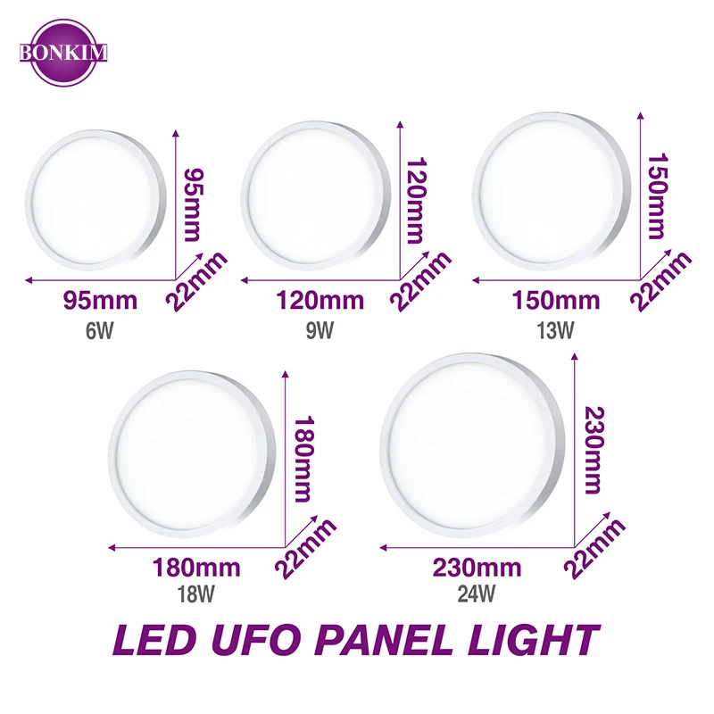 Светодиодные потолочные панели света Теплый Холодный белый затемнения простой