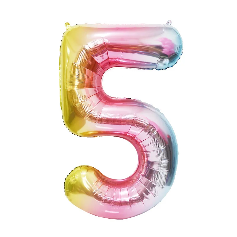 

0 1 2 3 4 5 6 7 8 9 Number Balloon 40 Inch Foil Balloon Gradien Giant Balloons for Wedding Birthday Party Decoration Kids Toy
