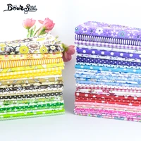 booksew patchwork fabric cotton fabric square packs no repeat flower dot plaid mixed material for sewing 50pcslot 20cm25cm