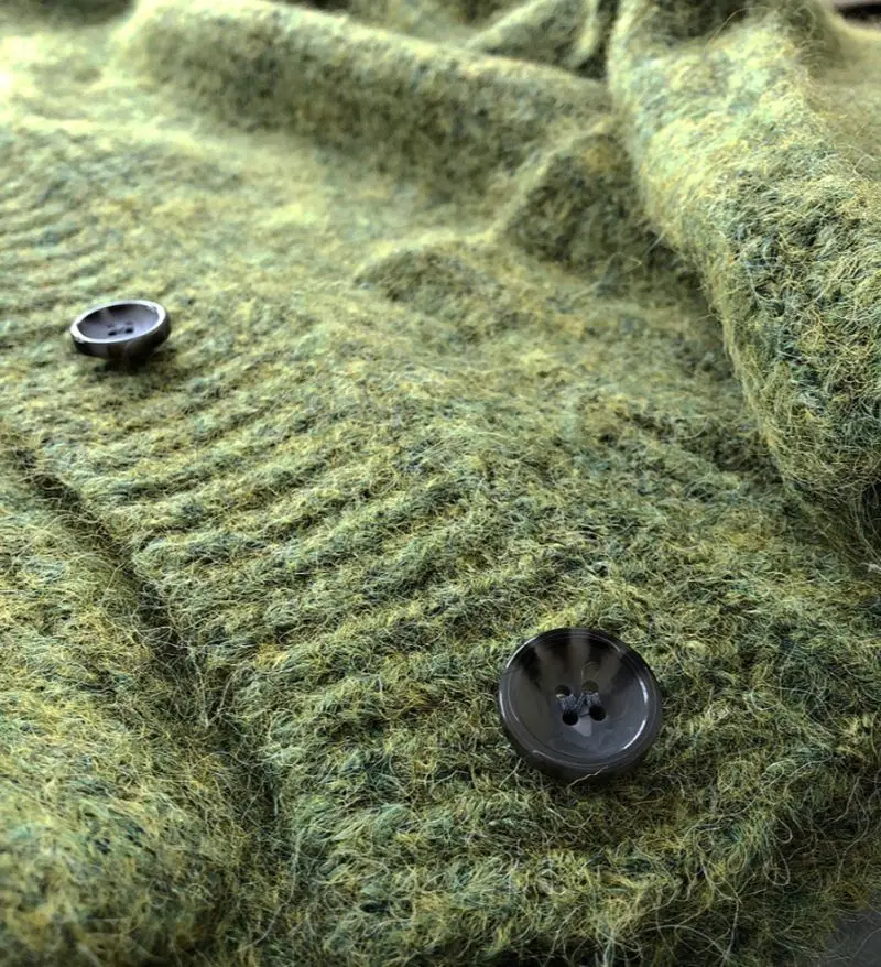 

Juice Snow 2020 Autumn And Winter New Fashionable Lazy Wool V-Neck Sweater Cardigan Thick Needle Loose Thin Thick Warm Jacket