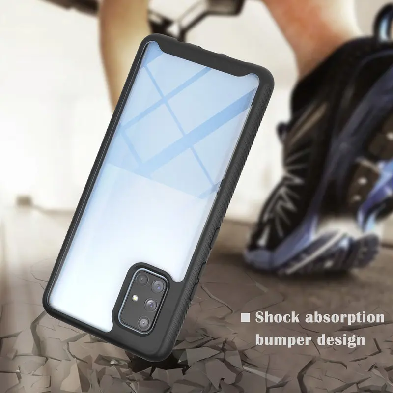 

Transparent Case For Samsung Galaxy A71 5G Luxury Armor Shockproof Phone Case For Samsung A71 5G SM-A716B A716 Protection Cover