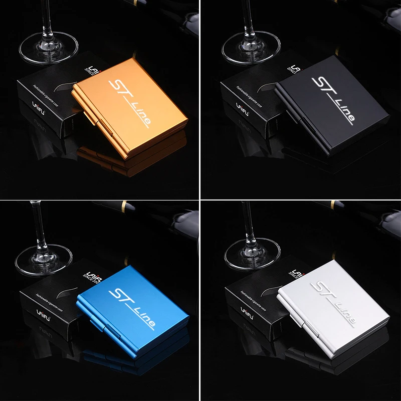 Металлический автомобильный чехол для сигарет контейнер хранения сигар