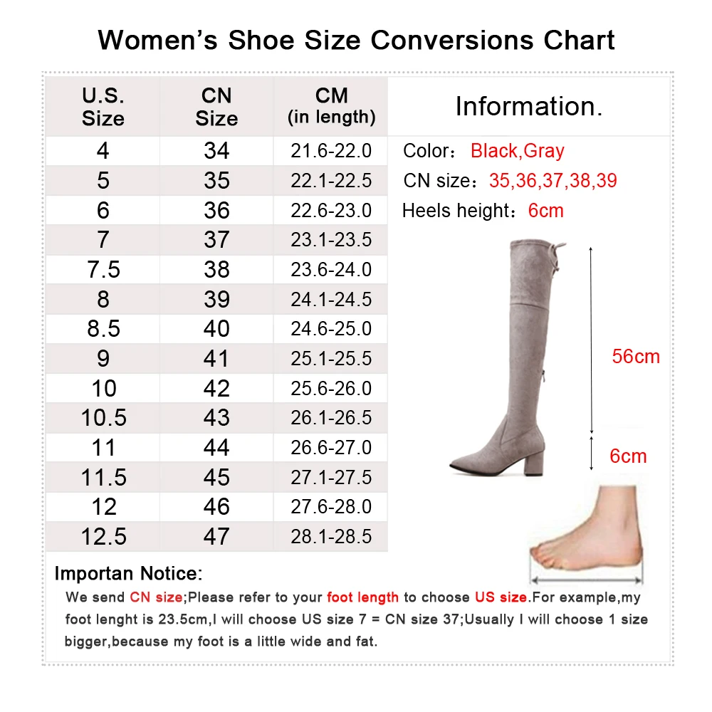 

NIUFUNI Autumn Winter Women's Slim Over The Knee Boots Pointed Toe Thick High Heel Shoes Woman Fashion Lace-up Thigh Botas Mujer