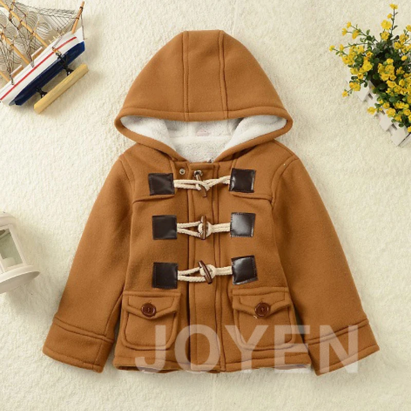От 2 до 6 лет зимняя куртка для мальчиков с бархатными теплыми вставками капюшоном