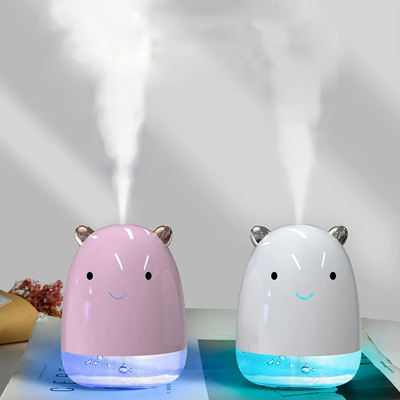

Cute Bear Humidifier USB Air Diffuser Mini Portable Aroma Essential Oil Diffuser Desktop Aromatherapy Mist Maker Air Purifier
