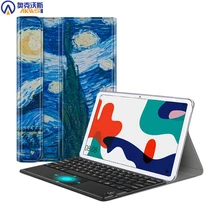 Russian Keyboard case for Huawei MatePad 10.4 ,Mousepad Keyboard Cover for Huawei tablet BAH3-AL00 BAH3-W09 Magnetic Funda