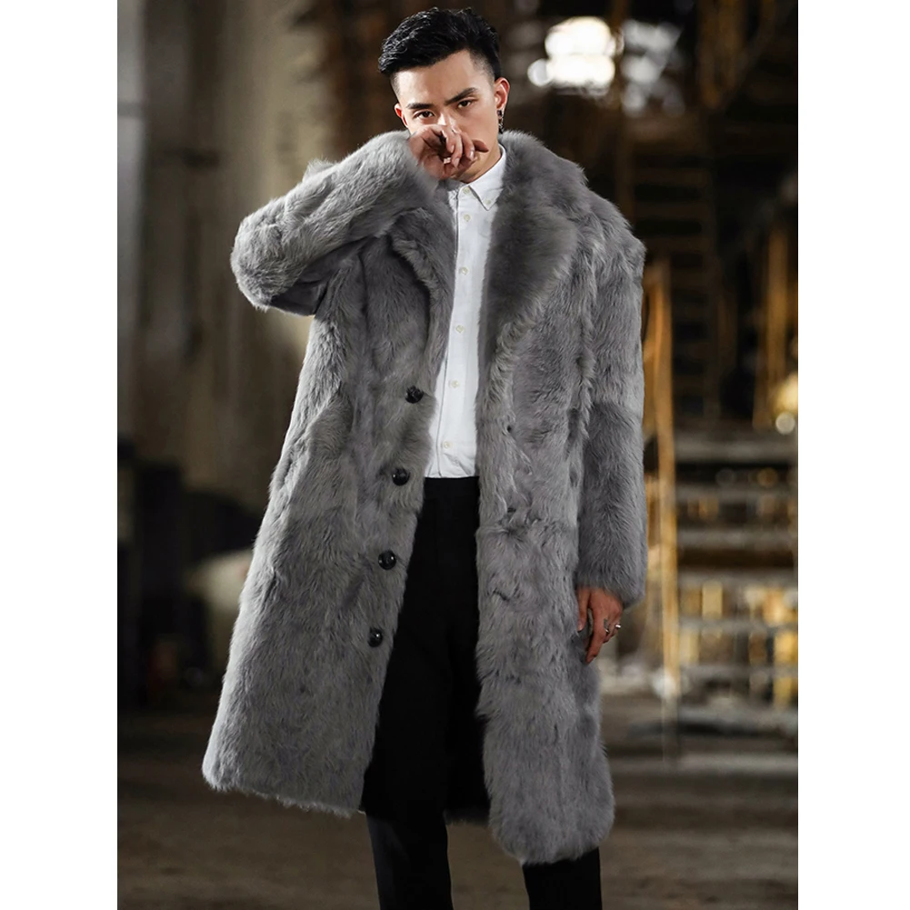 Новинка 2019 мужская желтая куртка из овчины модное женское Шерстяное Пальто