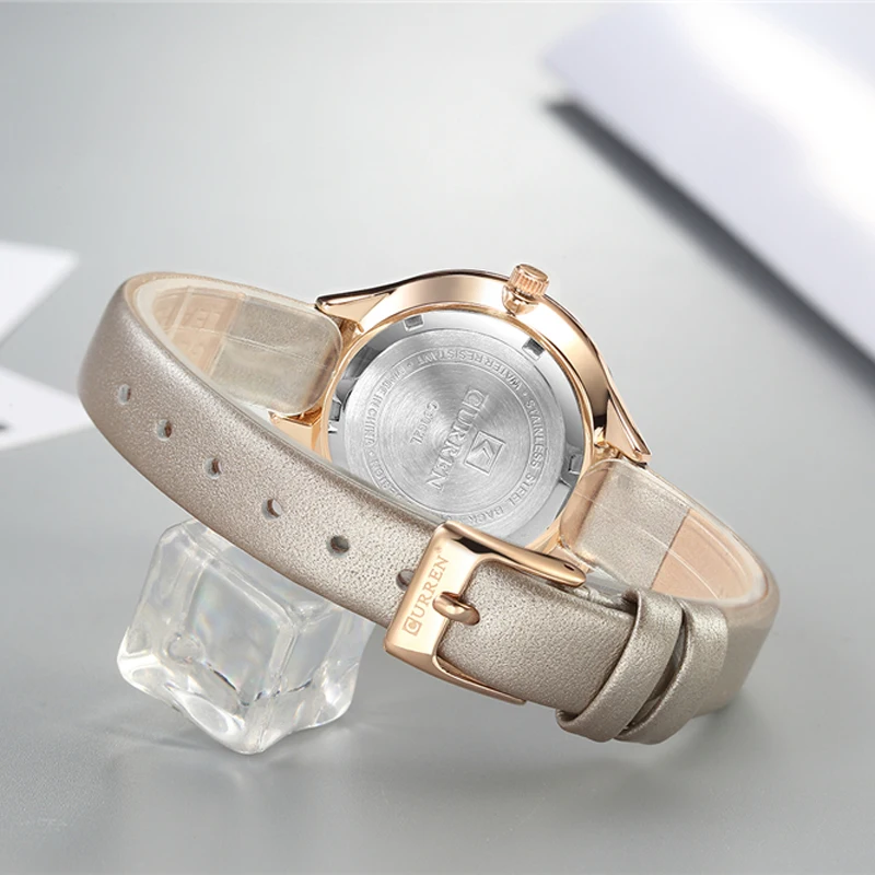 

CURREN Ladies Watches Minimalist Wrist Watch for Women Casual Fashion Leather Strap Quartz Female Clock Simple Classy Watch