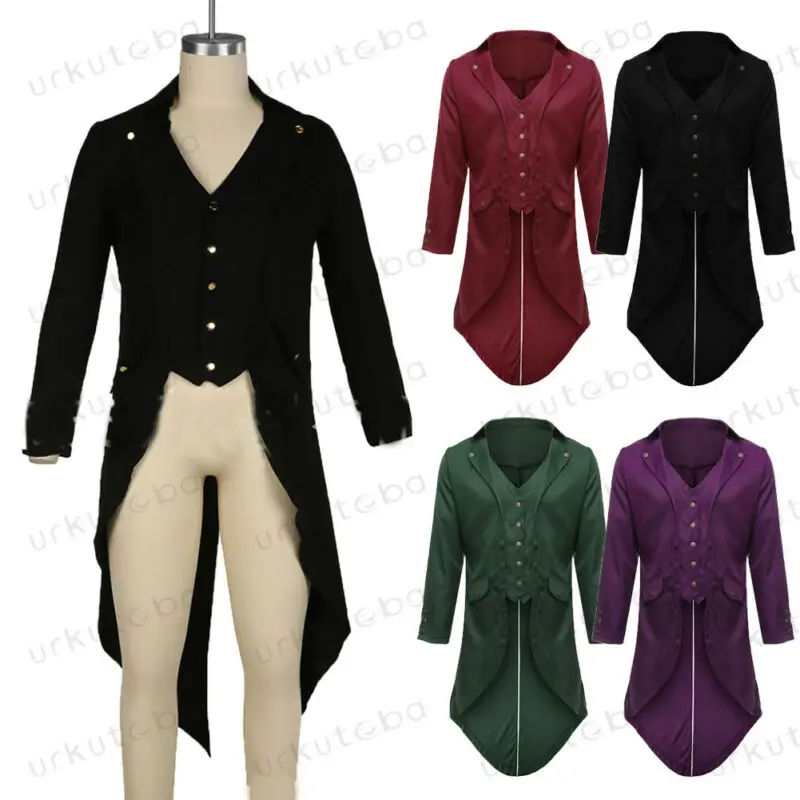 Мужское укороченное пальто на пуговицах с длинными рукавами и карманами смокинг