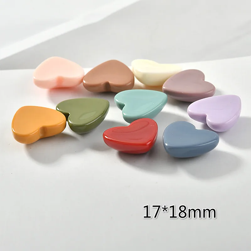 Винтаж японское сердце любовь твердая смола полутаблетки серьги патч DIY