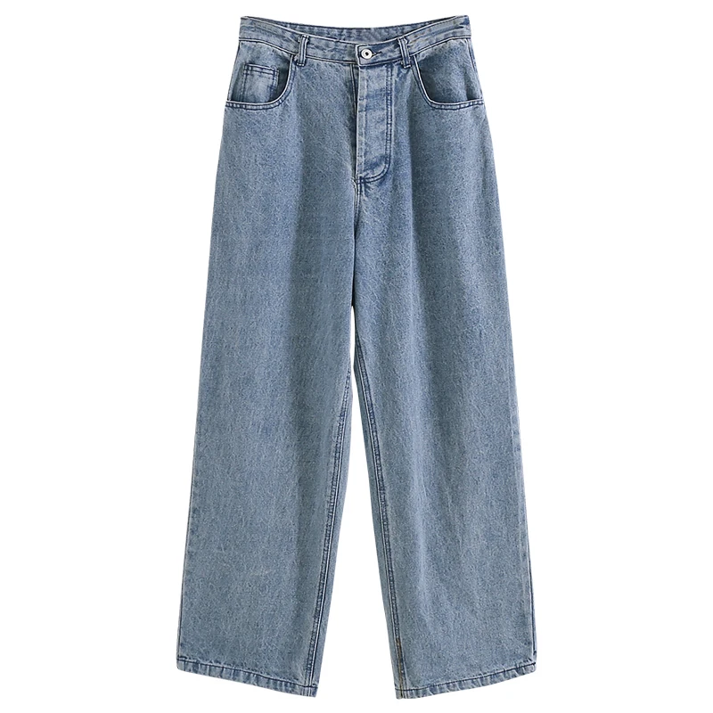 

Vintage Women Jeans Wide Leg Loose High Waist Full-length Jean All-match Womens Trendy Harajuku Chic Casual Denim Trousers