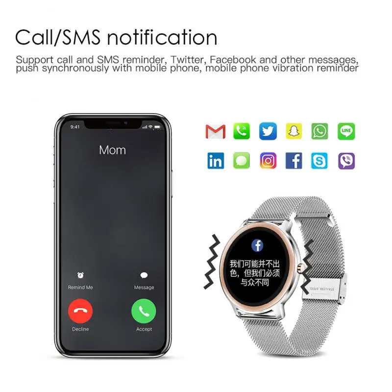 Смарт-часы R18 для мужчин и женщин с пульсометром тонометром фитнес-трекером