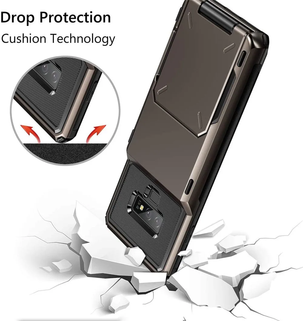 Для Samsung Note 9 чехол 8 кошелек держатель для кредитных карт Слот Чехол Note9 SM-N960F N950 20 10