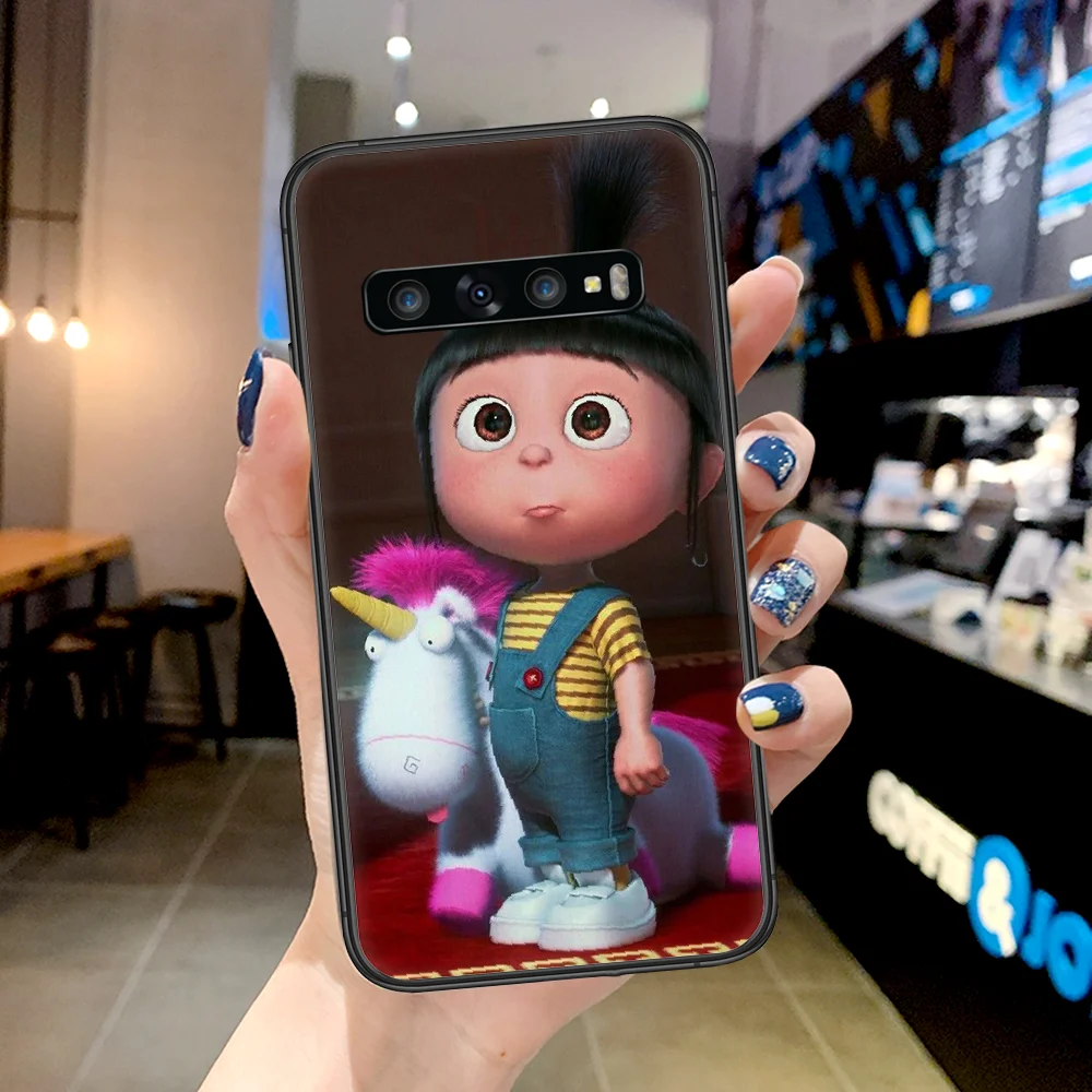 

Cartoon Agnes Despicable Me Phone Case For Samsung Galaxy Note S 8 9 10 20 Plus E Lite Uitra black Etui Fashion Cover Painting