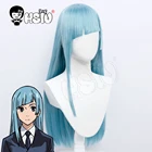 Hhsiu бренд mimiwa Касуми парик аниме Jujutsu Kaisen косплей серый синий длинный парик из синтетического волокна + Бесплатный брендовый парик