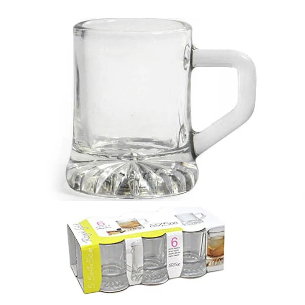 Set of Shot Glasses Royal Gold 37 5 ml Crystal (Pack 6) | Дом и сад