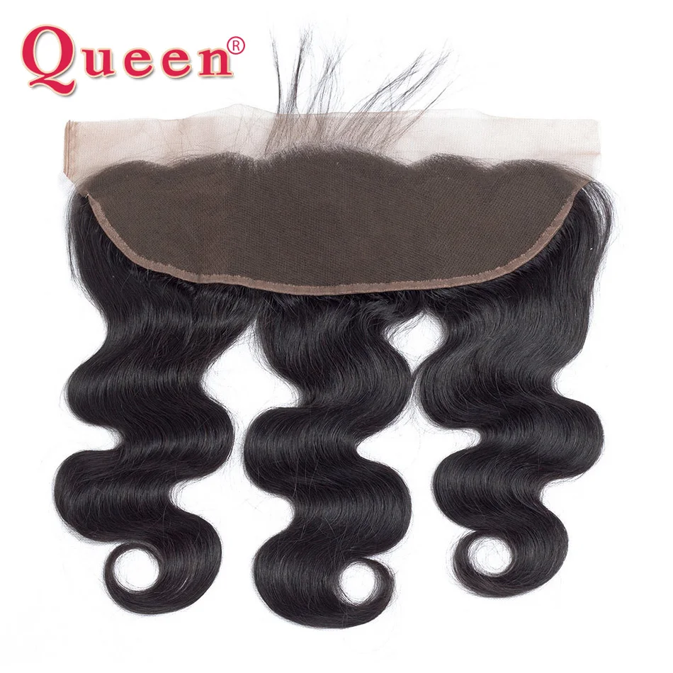 Искусственные волосы Queen hair бразильские объемные волнистые кружевные фронтальные с закрытием волос младенца remy волосы можно купить 3 или 4 пучка человеческих волос часть