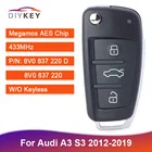 Ключ для дистанционного ключа для Audi A3 S3 2012 2013 2014 2016 2017 2018 2019 433 МГц 8V0 837 220 D 8V0837220D  8V0837220