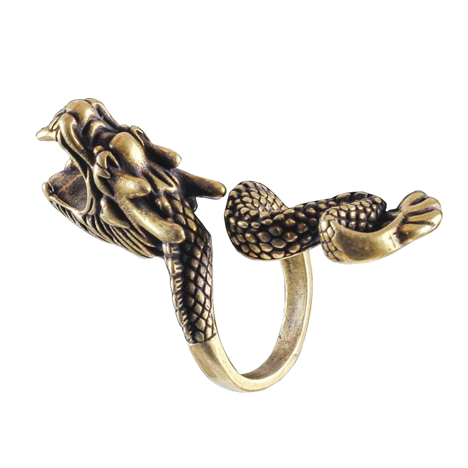 

Retro Dragon Ring Cigarette Holder Pure Copper Smoking Smoker Clip for Lady 19mm