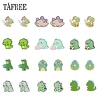 TAFREE маленький динозавр мультфильм различные модели эпоксидные Клипсы Серьги новые акриловые серьги ювелирные изделия клипсы