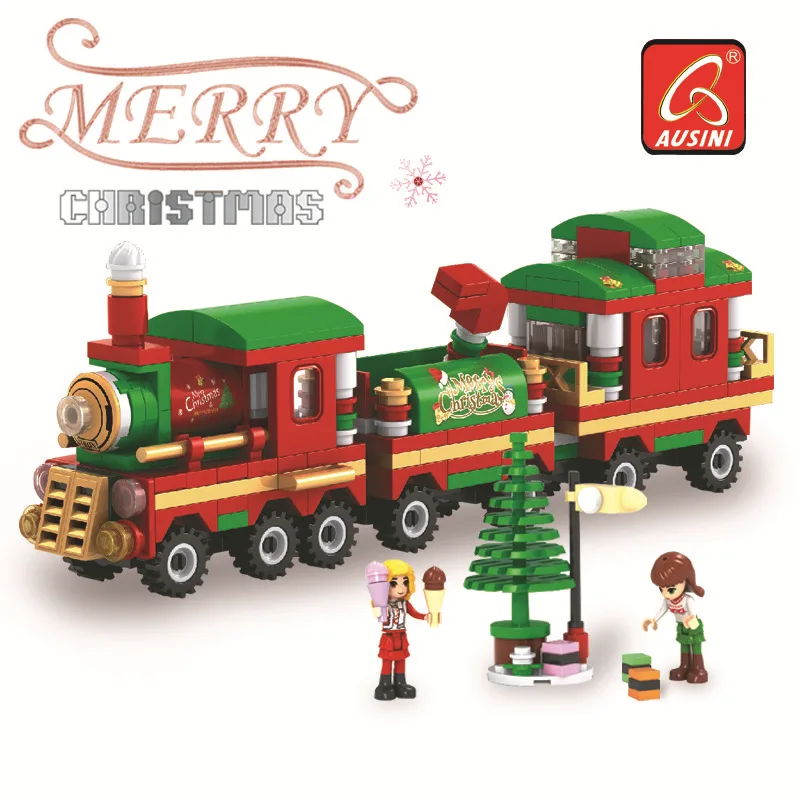 Строительные блоки Ausini с надписью Merry Christmas | Игрушки и хобби