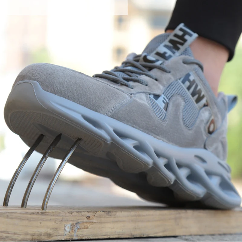 Work Boots Safety Steel Toe Shoes Men Work Sneakers Puncture Proof Boots Safety Shoes Men Industrial Shoes Security Boots