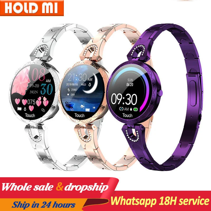 

AK15 Smart Watch Women IP67 Waterproof smartwatch Blood Pressure Heart Rate Fitness Tracker Bracelet 2019 Lady Watch VS H8 KW10