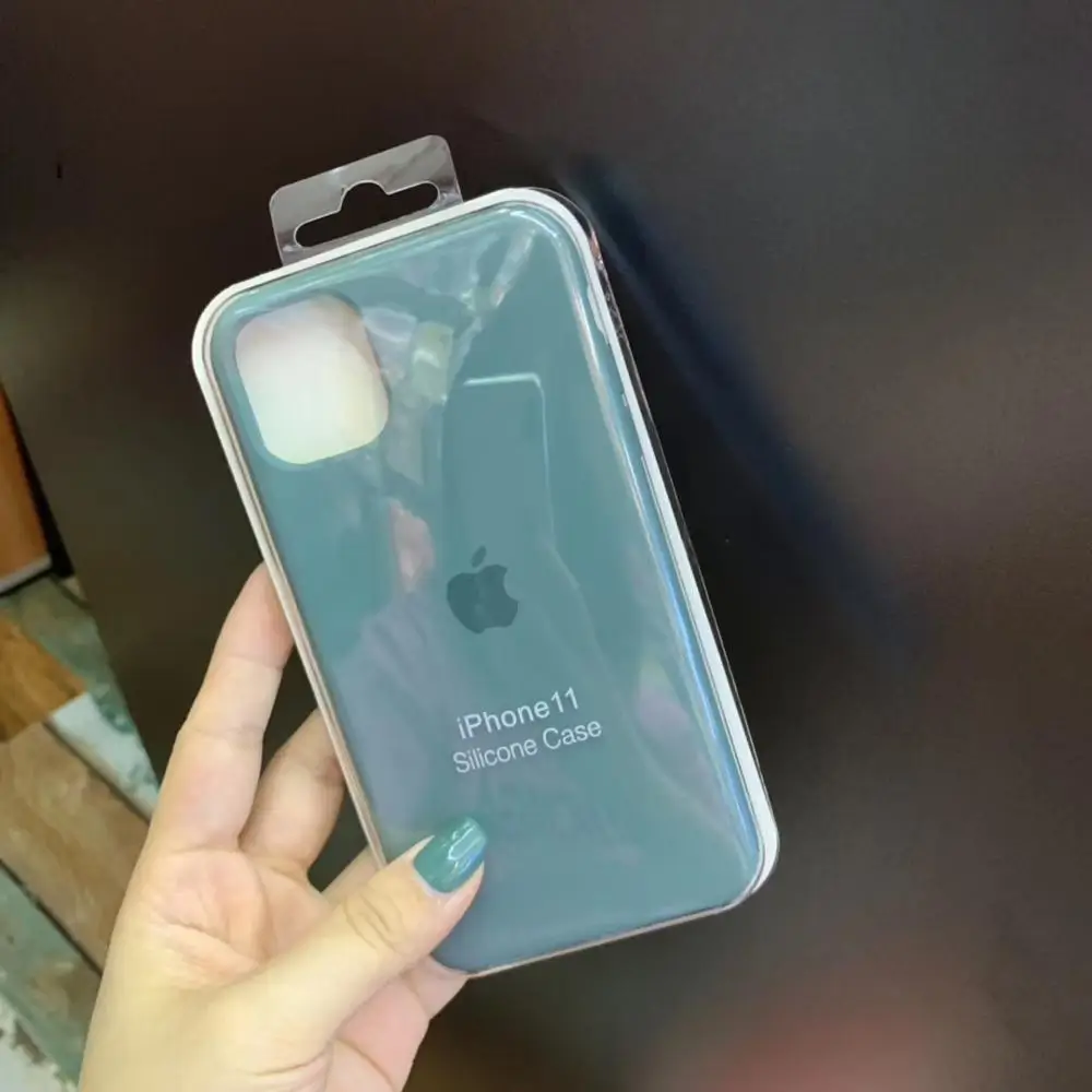 Высококачественный жидкий силиконовый чехол для телефона iPhone 11PRO MAX мягкая