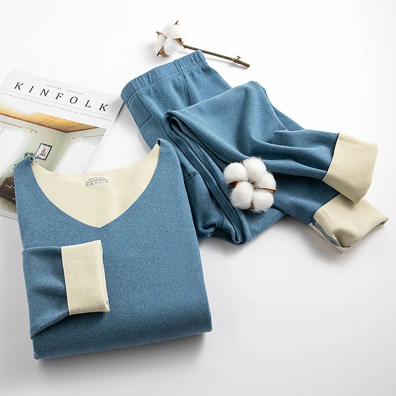 Couple suit Men Thermal Underwear Women Thermal Underwear Carbon Fiber Warm Fleece Long Johns Fashionable Men Thermal Winter