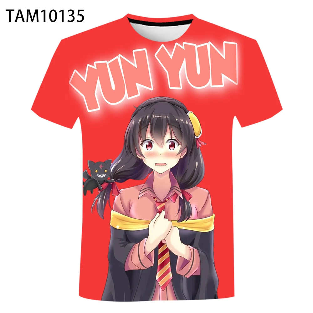 Новый стиль в Европе и Америке Konosuba мужские женские 3D цифровые печатные футболки