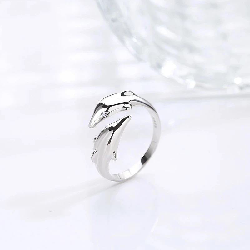 

Genuine 925 Sterling Silver Punk Letter Open Rings Design Finger Rings for Women Girl Party Jewelry Gifts Letter Dropshipping
