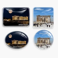 fridge magnets athens greece world tourist souvenir glass refrigerator magnetic stickers home decor decoration gift