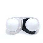 Современная светодиодная настенная лампа в стиле лофт, уличный светильник для крыльца, черно-белый акриловый абажур из поликарбоната, Уличный настенный светильник с шариками E27 s