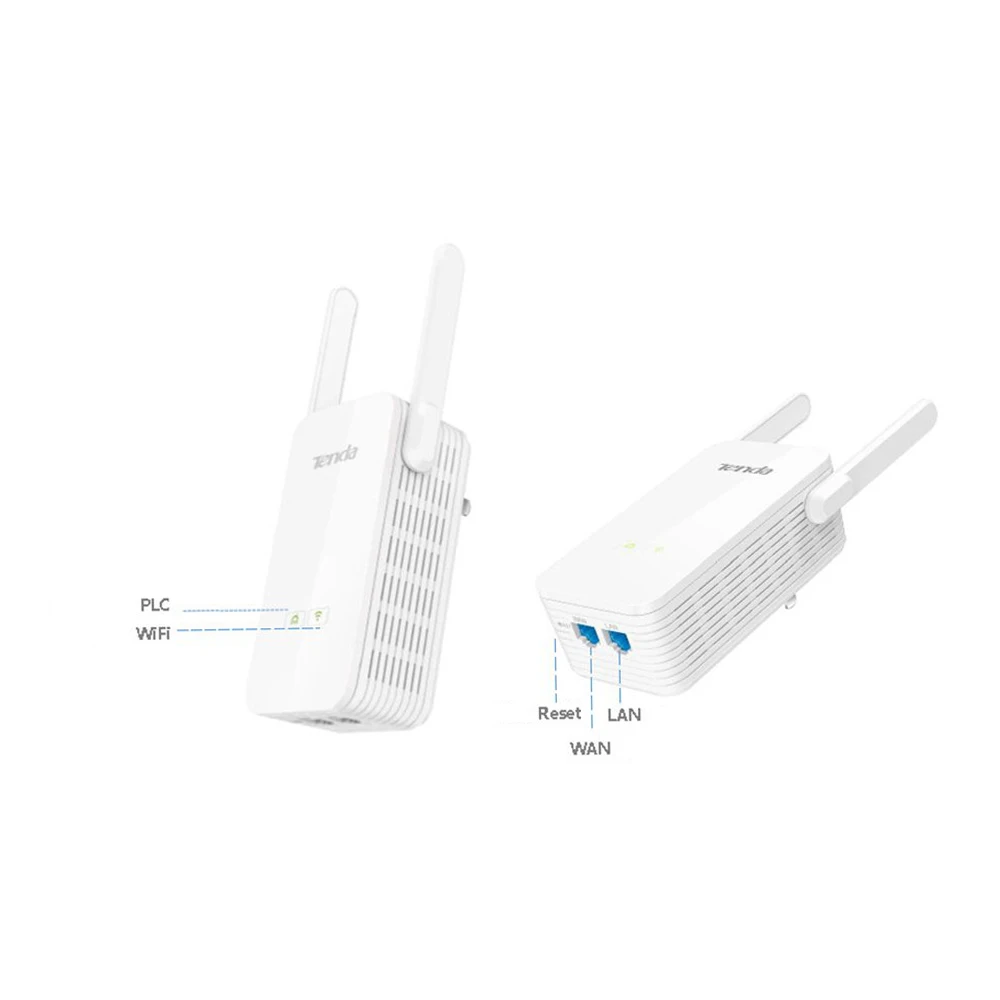 1 пара Tenda PH15 1000 Мбит/с Мощность линия AV1000 Ethernet адаптер PLC сетевой 2 Порты и разъёмы