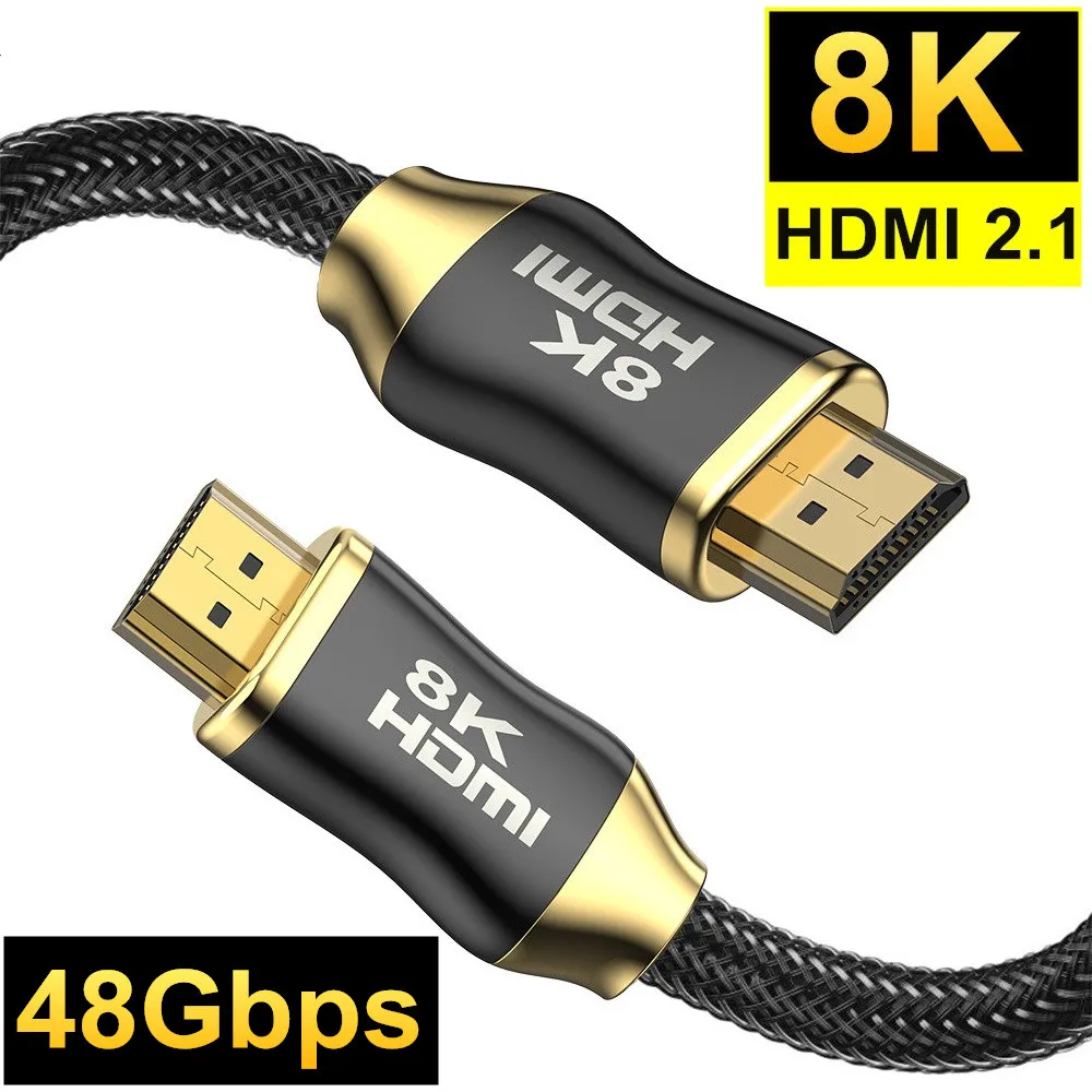 

8K HDMI Cable for Sony PS5 HDMI Cable 8K@60Hz 4K@120Hz Audio Cable for TV MI BOX HDMI2.0 4K@60Hz HDMI 2.1 8K Switch PS4 HDMI2.1