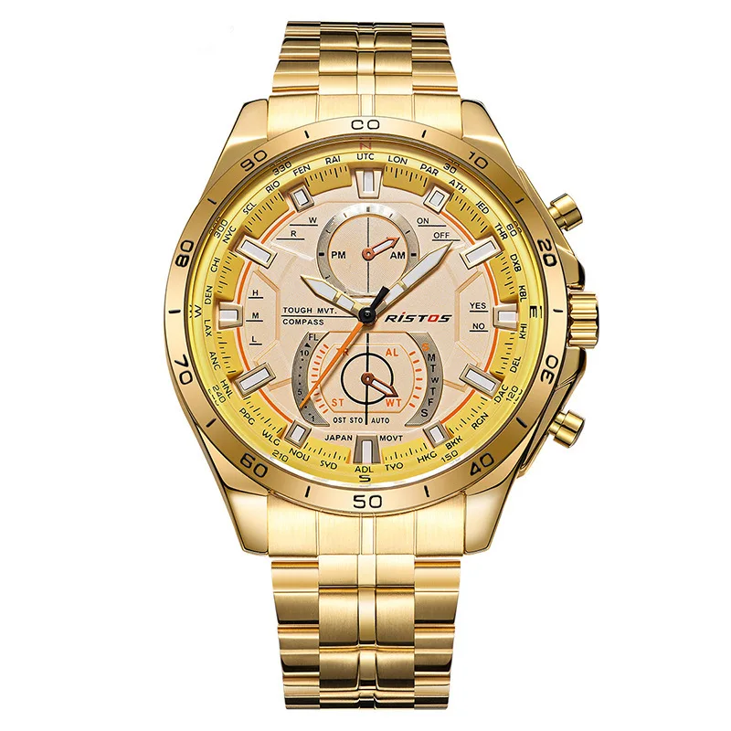 

Li shuttle shi/RISTOS hit 9325 watches men sports fashion wholesale waterproof noctilucent quartz watch manufacturer