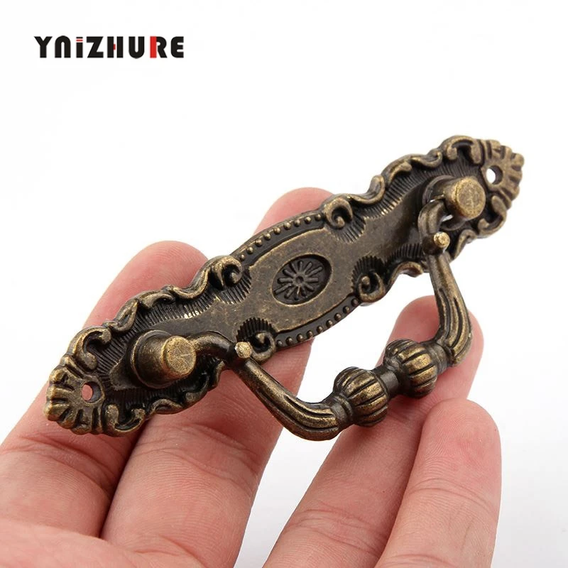 1 шт. 104 мм шкафы шкаф выдвижная дверь бронзовая ручка антикварная арт мебельная