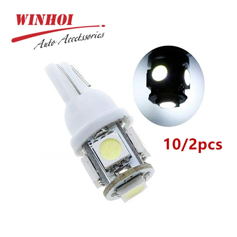 Car Side Wedge Light Signal Lamp Bulbs T10 LED W5W Canbus 5050 5SMD Error Free Super Bright 12V Universal Auto Clearance Lights |