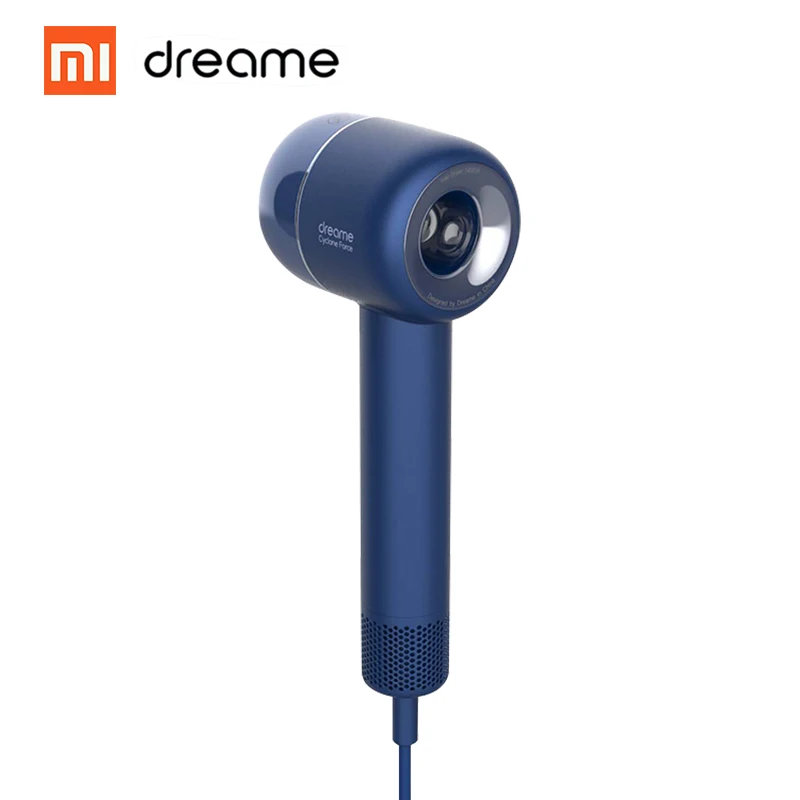 blue Xiaomi Dreame фен умный контроль температуры отрицательных ионов мужской и женский бытовой двойной мощности белый черный - Цвет: blue