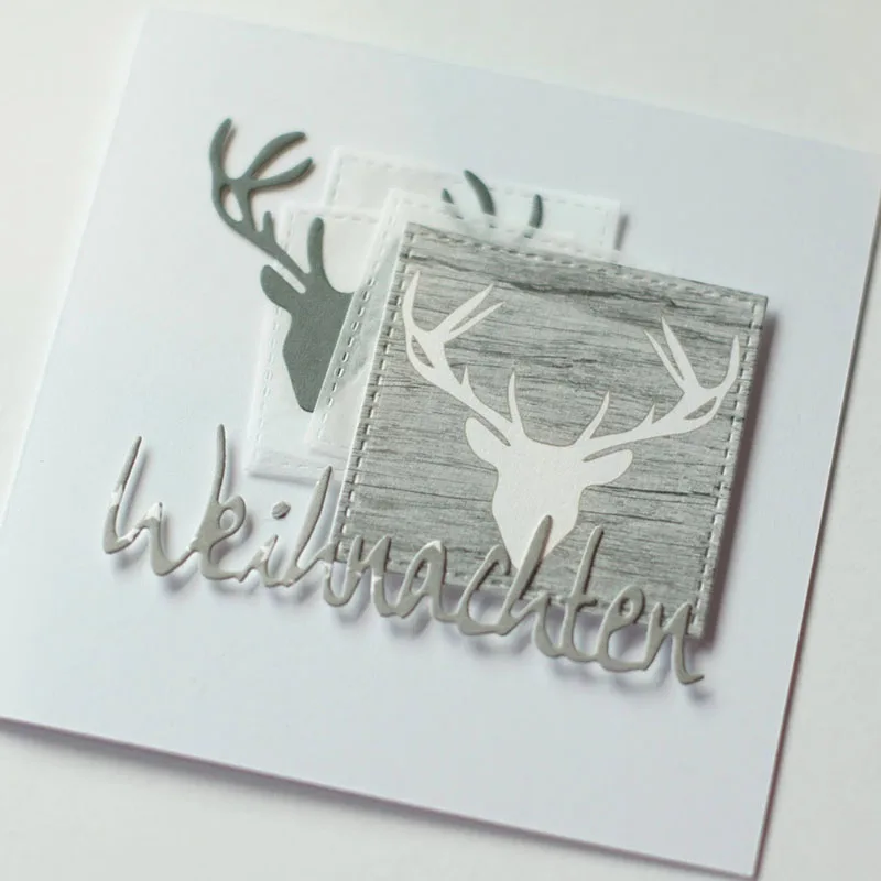 Металлические штампы в скандинавском стиле с головой оленя для сделай сам