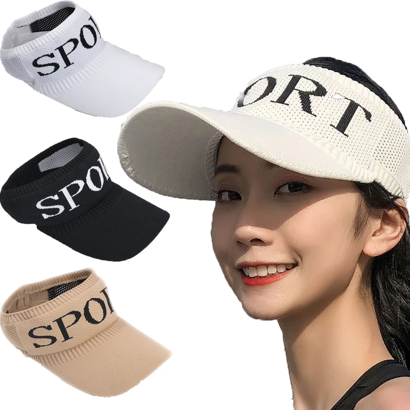 

New Arrivals Tennis Caps Summer Spring Sun Sports Visor Hat For Men Women Running Beach Baseball Caps Unisex Sunscreen Hat