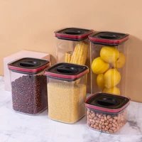 vacclo 1pcs pet storage jar noodle storage box with cover at home kitchen storag coarse cereal box refrigerator sealed crisper