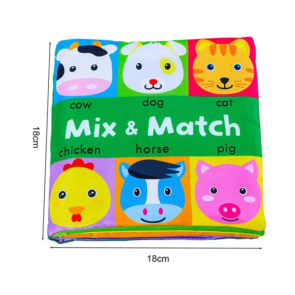 

Baby Book Baby Cartoon Cloth Book Baby Infant Anti-tear Intelligence Development Books Child Early Educational Soft Cloth Books