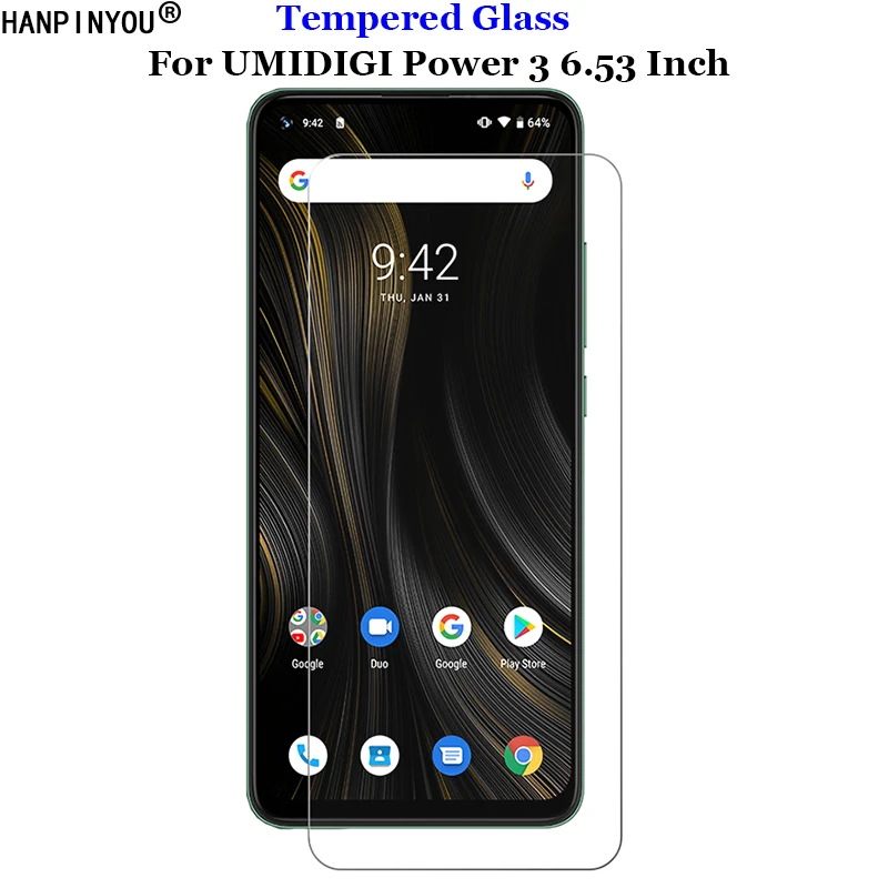 Защитная пленка для экрана UMIDIGI Power 3 закаленное стекло 9H 2.5D Premium 6 53 дюйма |