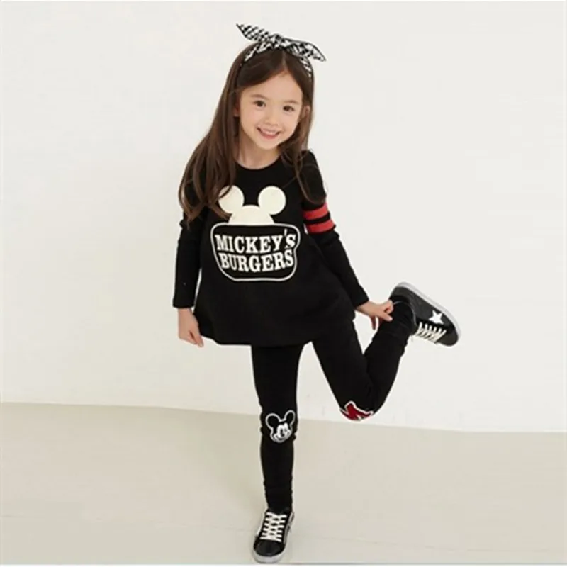 Детская одежда Комплекты для девочек Рубашка с длинными рукавами + штаны детская