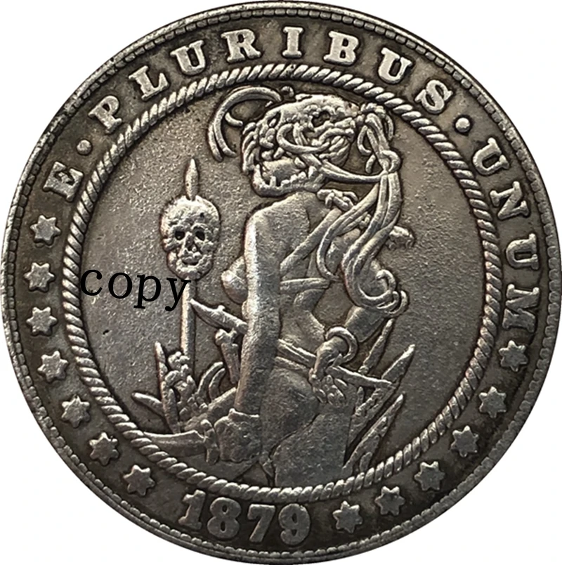 

Хобо никель 1879-CC США Монета Моргана доллар копия Тип 252