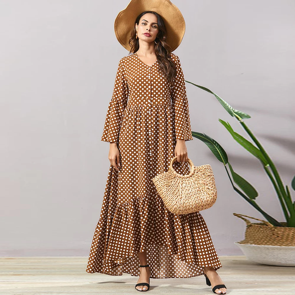 

Ramadan Eid Plus Size Vestidos Abaya Pakistani Arab Hijab Muslim Fashion Dress Islam Clothing Long Dresses For Women Robe Longue