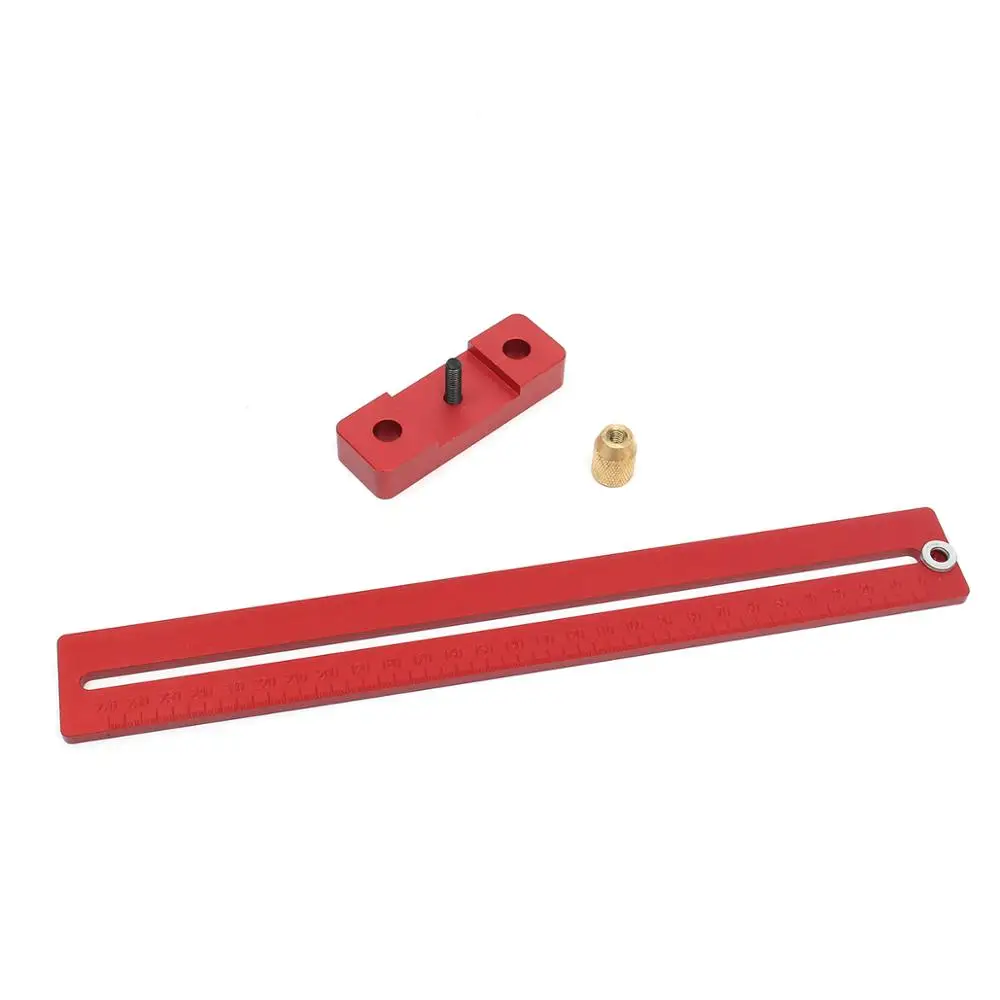 

Aluminum 270mm Scale Wood Measure Ruler Straight Line Drawing Woodworking Tool