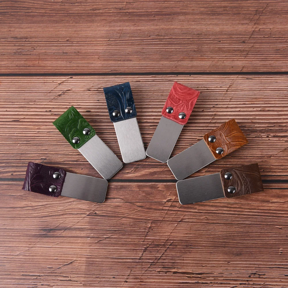 

1 Pcs Metal Pen Holder Brass And Stainless Steel Pen Clip For Traveler Notebooks, Journals, Cowhide Quality, Notebook Accessory